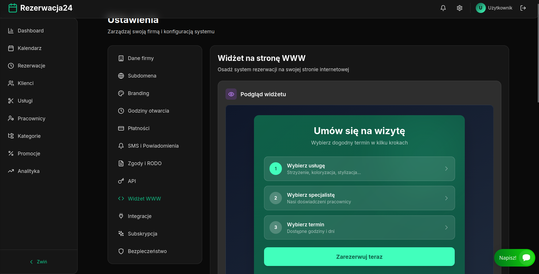 Widget WWW - Screenshot